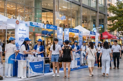 Hình minh họa cho phương án roadshow thương hiệu 4 ngày – phương án nhiều điểm chạm