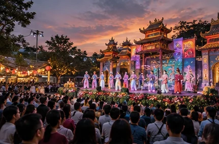 Hình minh họa cho phương án festival ẩm thực & văn hóa – phương án 25 gian hàng